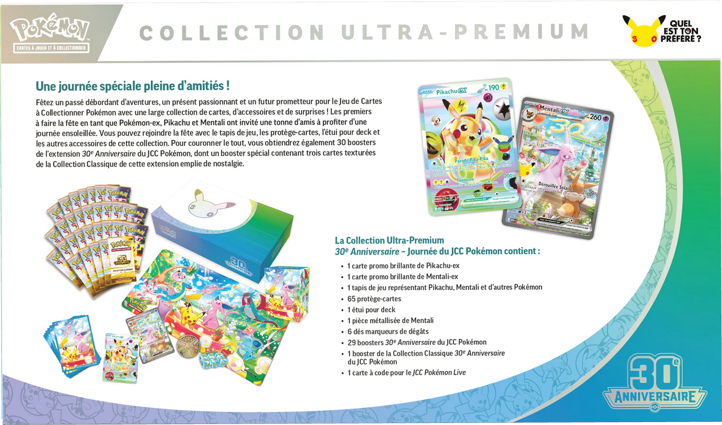 Pokémon 30th Celebration Ultra-Premium Collection – Espeon ex (FR)