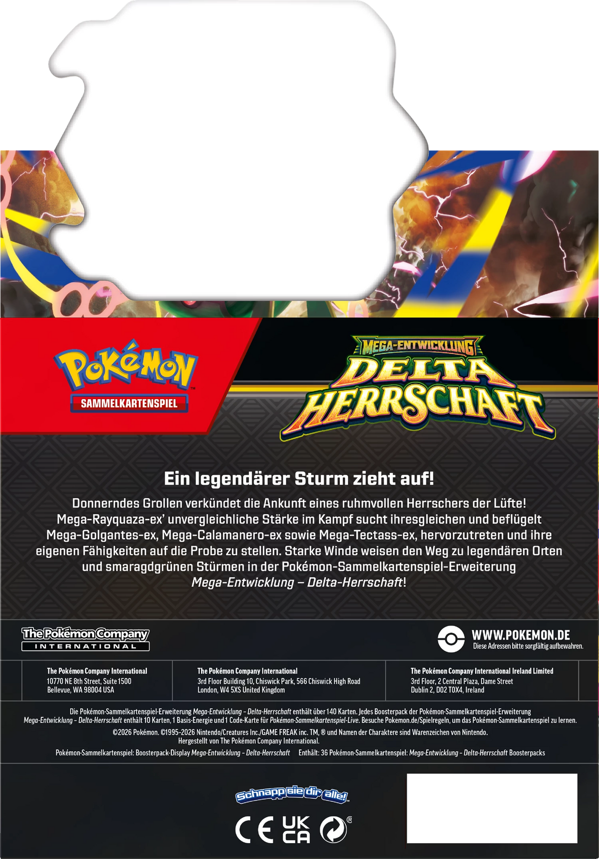 Pokémon Delta Reign Booster Display (DE)