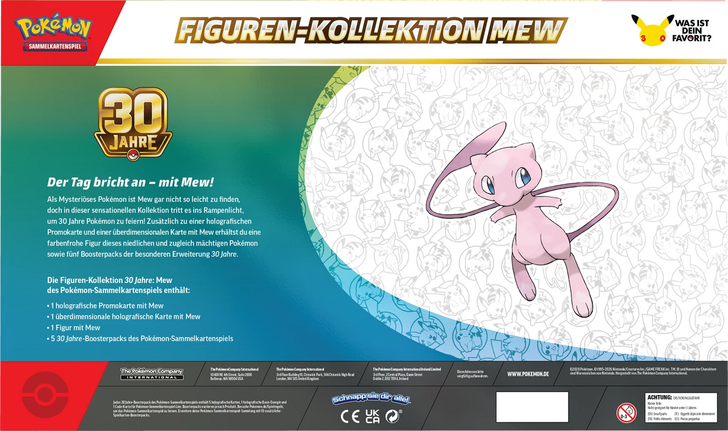 Pokémon 30th Celebration Figure Collection – Mew (DE)