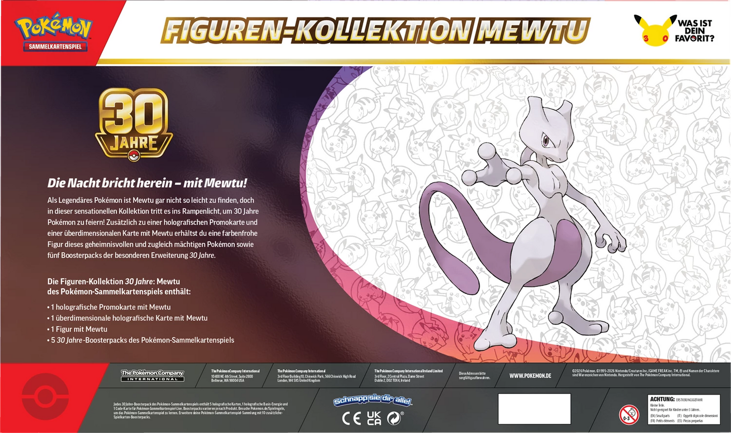 Pokémon 30th Celebration Figure Collection – Mewtwo (DE)
