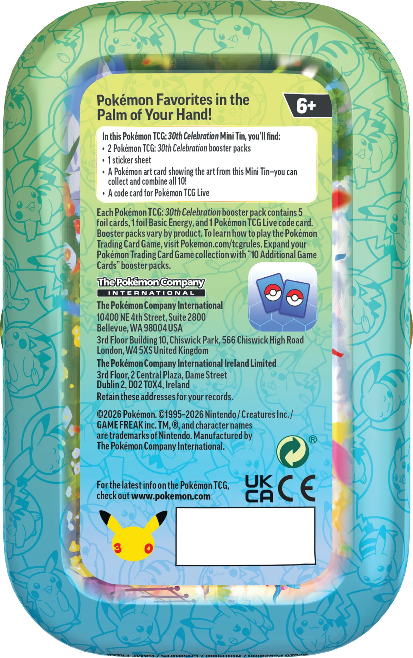 Pokémon 30th Anniversary Mini Tin (EN)