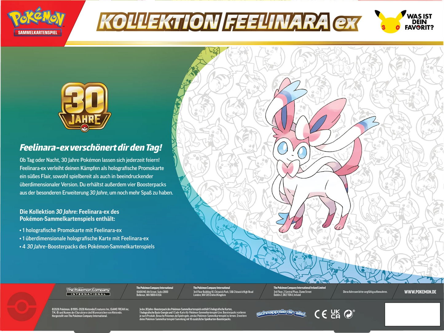 Pokémon 30th Celebration ex Box - Sylveon (DE)