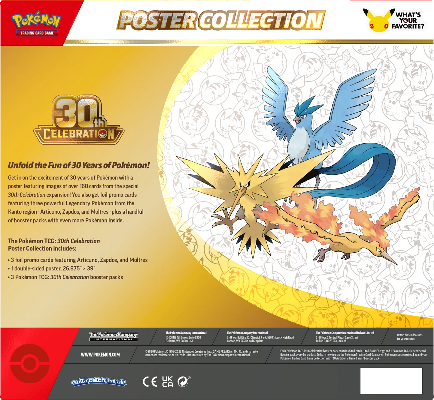 Pokémon 30th Anniversary Poster Collection (EN)
