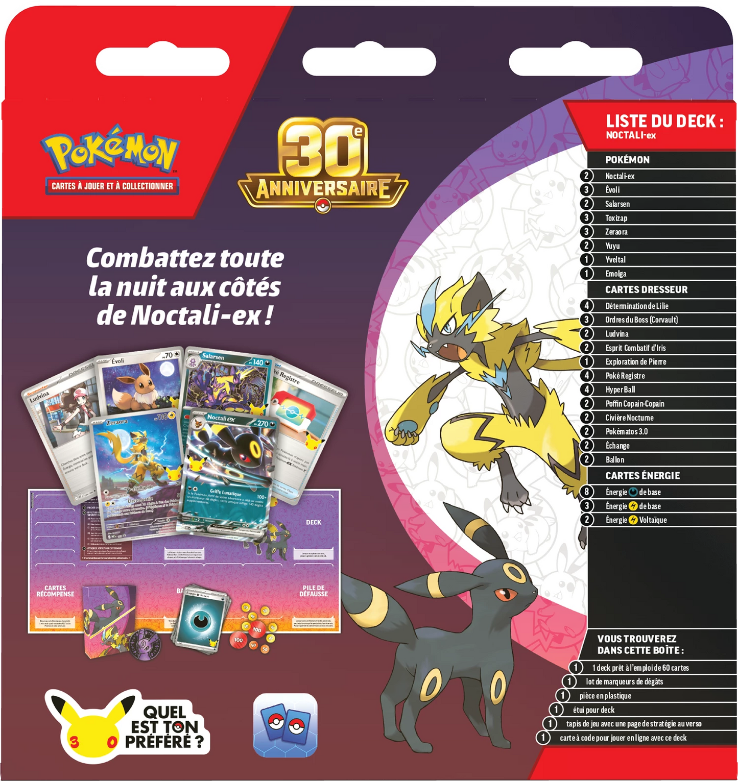 Pokémon 30th Celebration Battle Deck – Umbreon ex (FR)