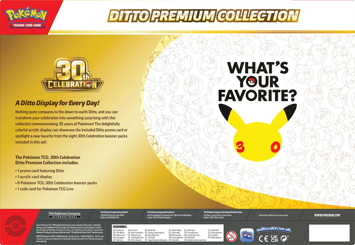 Pokémon 30th Celebration Ditto Premium Collection (EN)