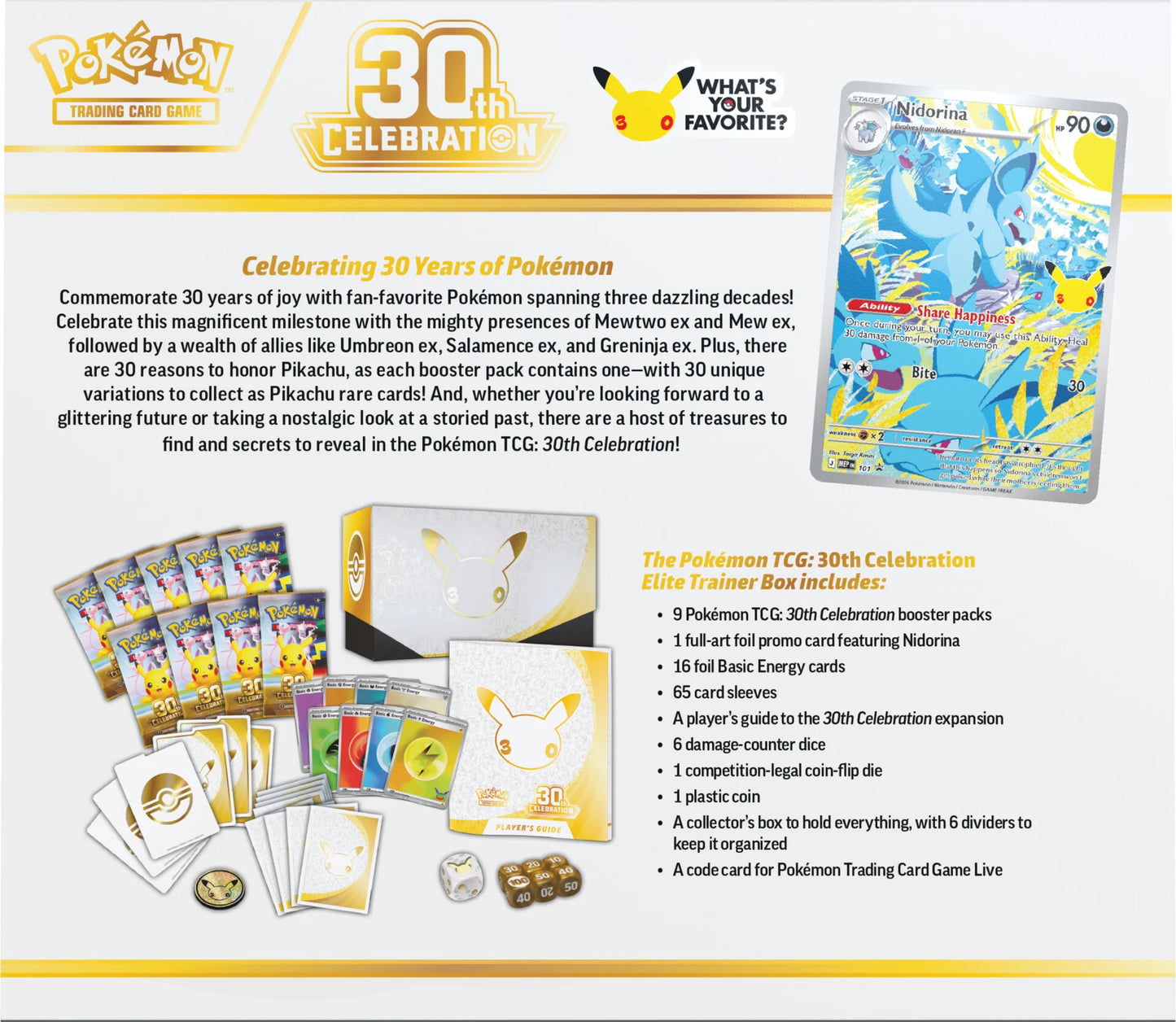 Pokémon 30th Celebration Elite Trainer Box (EN)