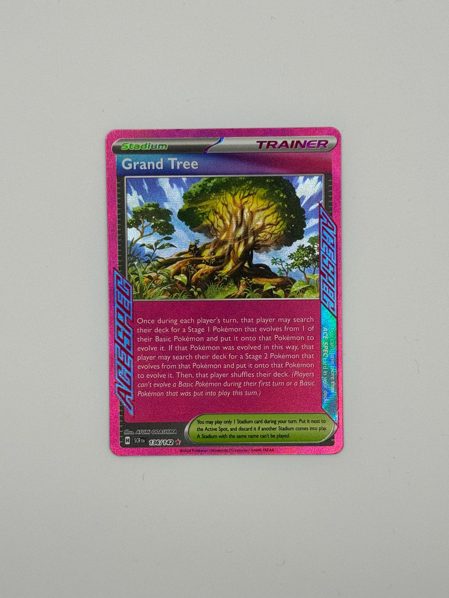 Grand Tree – Ace Spec Stadium Rare (136/142) | Stellar Crown (EN)