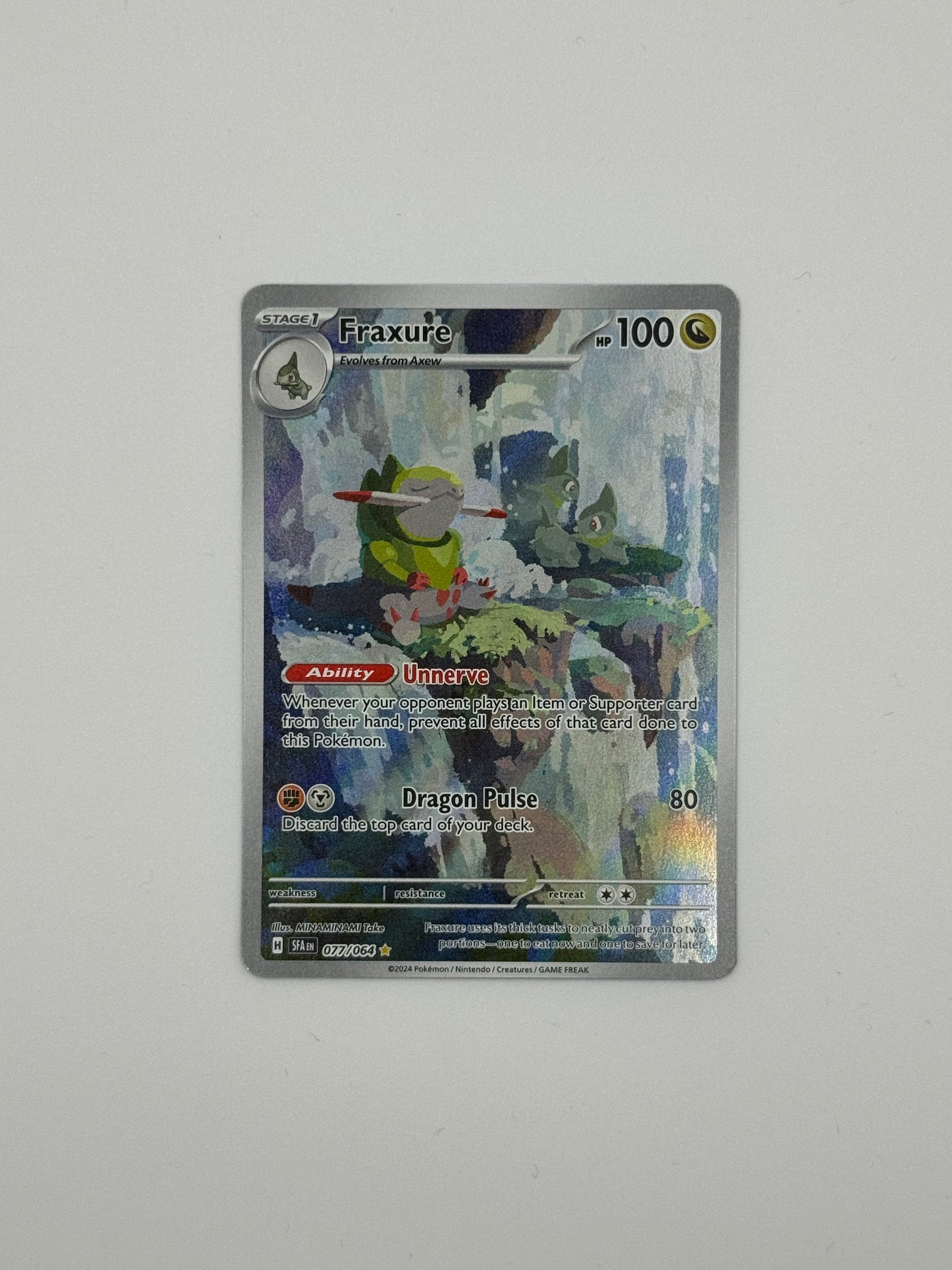 Fraxure – Secret Rare Illustration (077/064) | Paldean Fates Shiny Vault (EN)