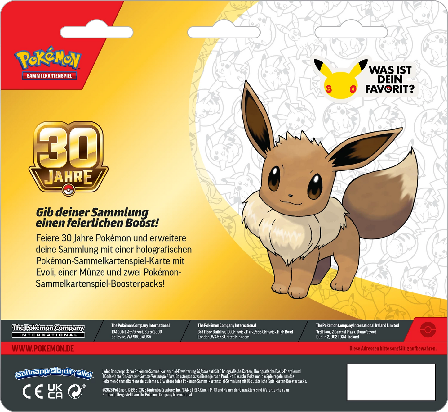 Pokémon 30th Anniversary 2-Pack Blister (DE)