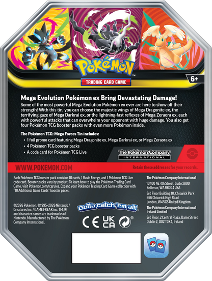Pokémon Mega Forces ex Tin (EN)