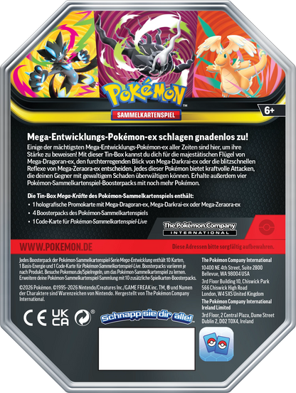 Pokémon Mega Forces ex Tin (DE)