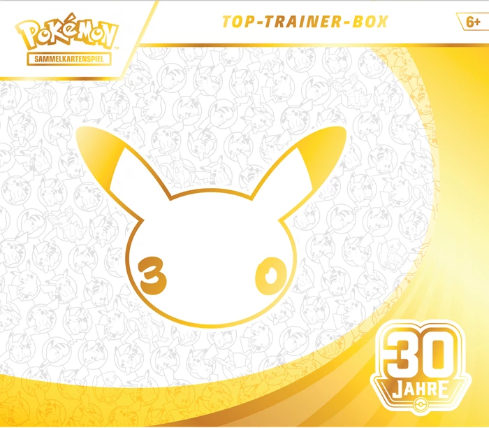 Pokémon Elite Trainer Box: Pikachu-Motiv und „30 Jahre“-Abzeichen