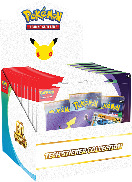 Pokémon 30th Anniversary Tech Sticker Collection (EN)