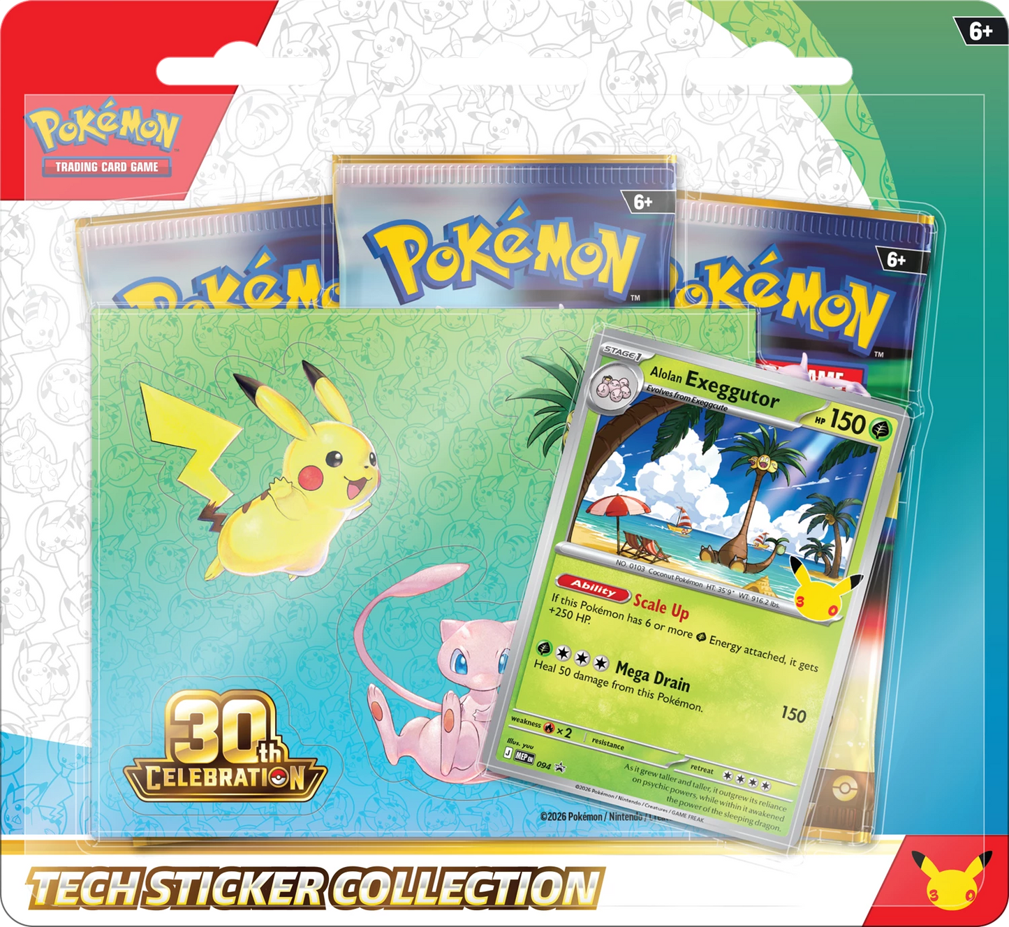Pokémon 30th Anniversary Tech Sticker Collection (EN)