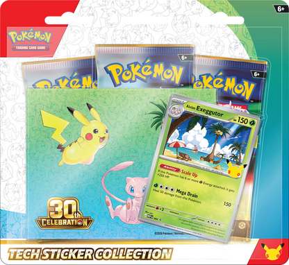 Pokémon 30th Anniversary Tech Sticker Collection (EN)