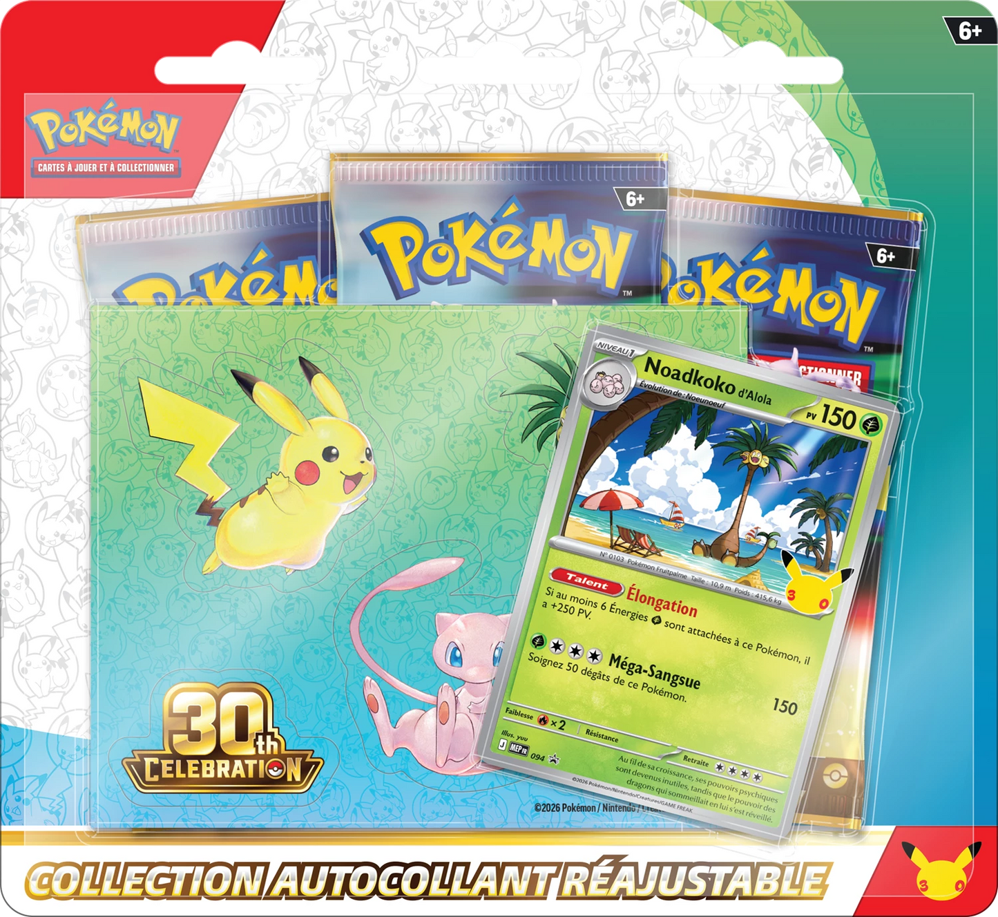 Pokémon 30th Anniversary Tech Sticker Collection (FR)