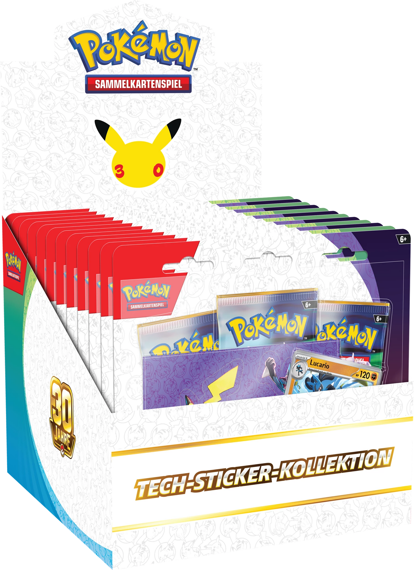 Pokémon 30th Anniversary Tech Sticker Collection (DE)