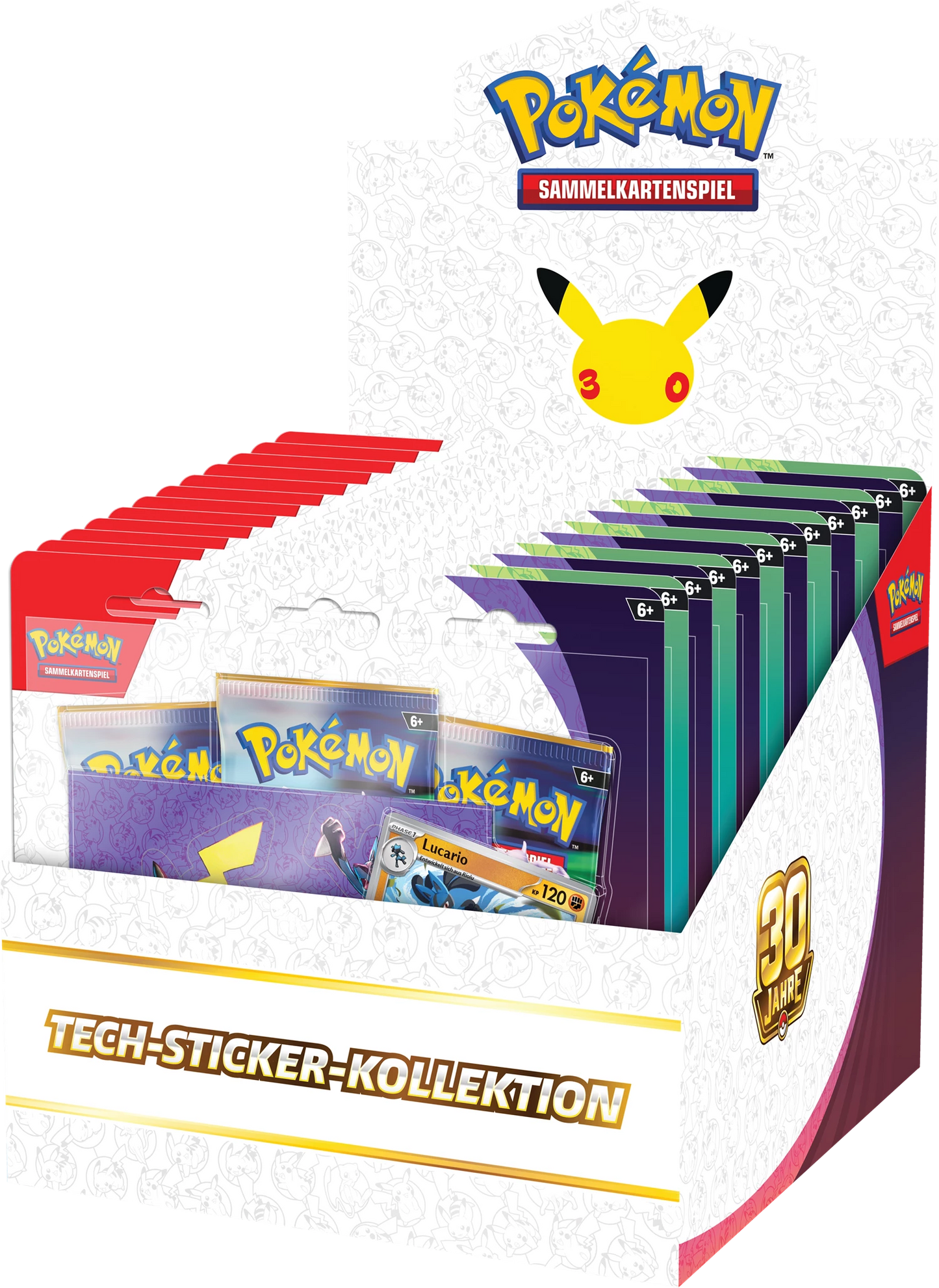Pokémon 30th Anniversary Tech Sticker Collection (DE)