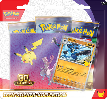 Pokémon 30th Anniversary Tech Sticker Collection (DE)