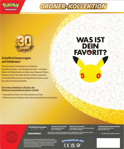 Pokémon 30th Celebration Binder Collection (DE)