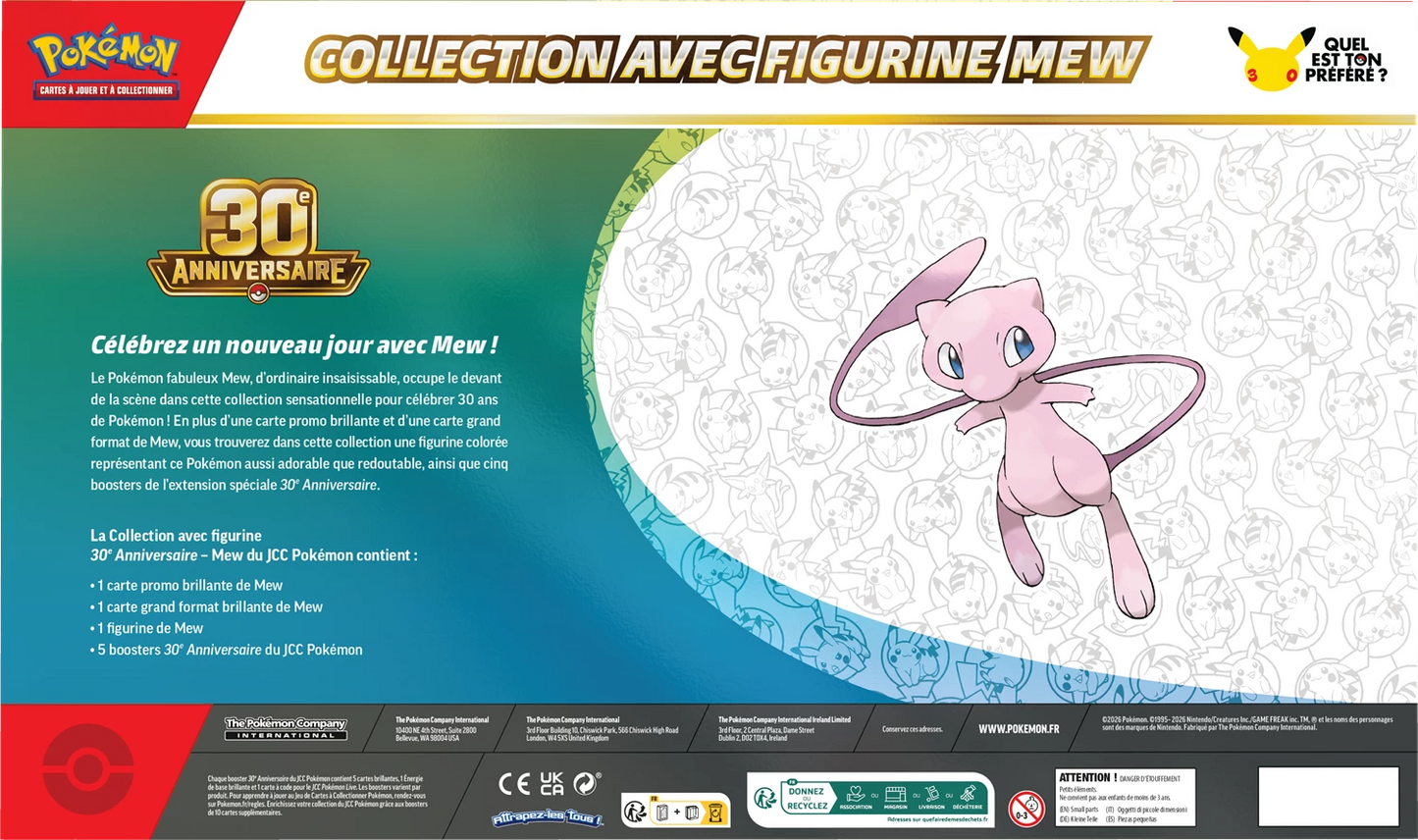 Pokémon 30th Celebration Figure Collection – Mew (FR)