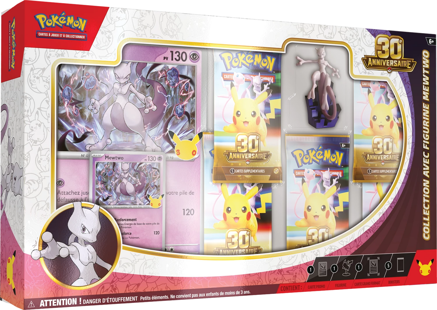 Pokémon 30th Celebration Figure Collection – Mewtwo (FR)