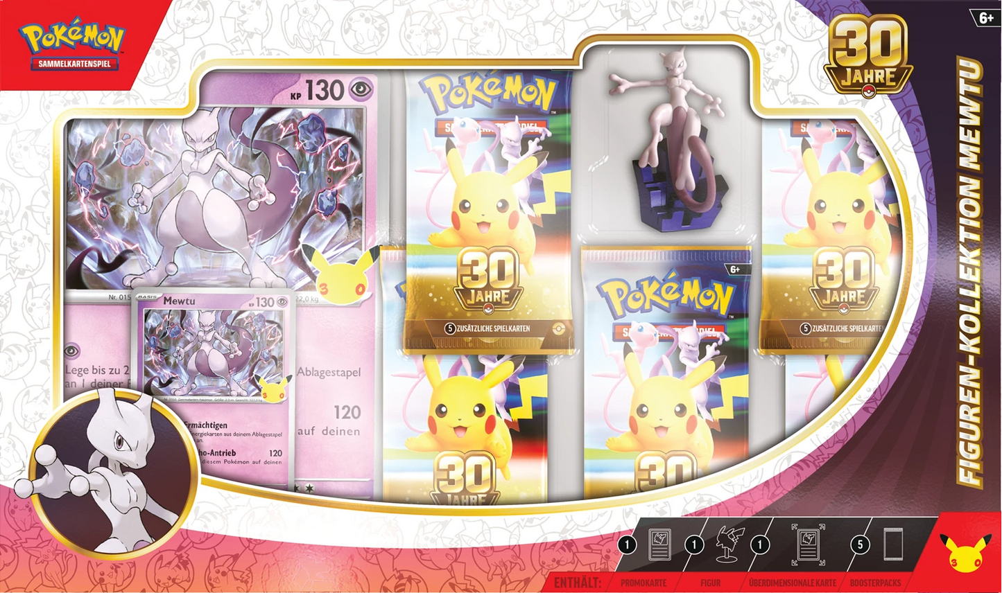 Pokémon 30th Celebration Figure Collection – Mewtwo (DE)