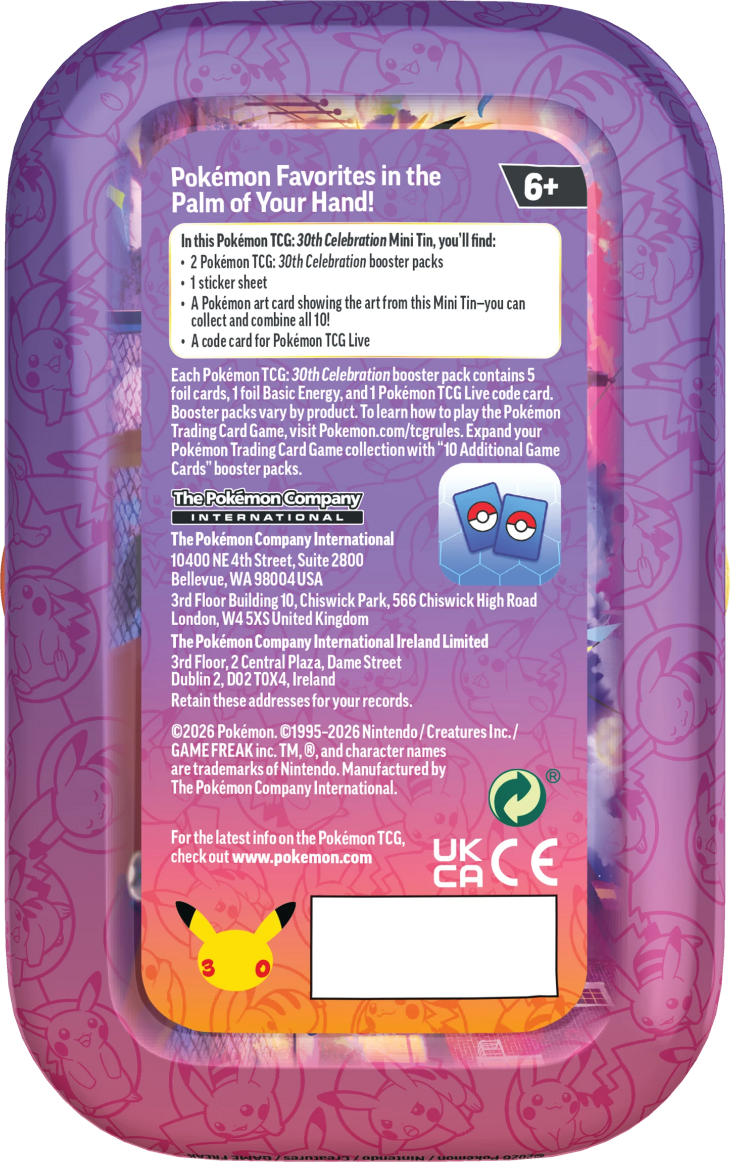 Pokémon 30th Anniversary Mini Tin (EN)