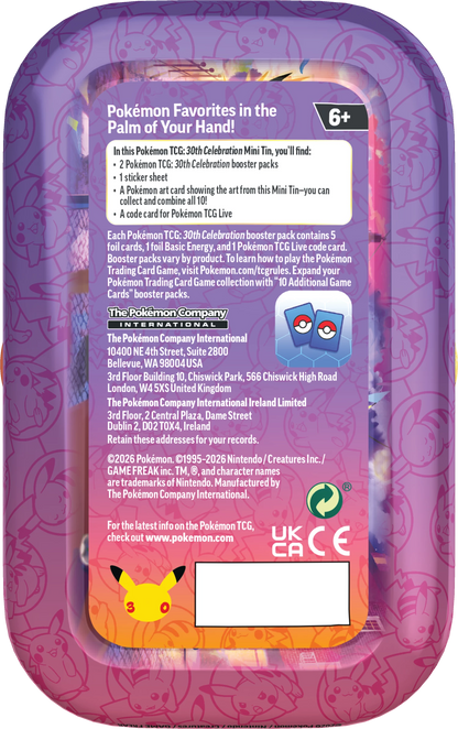 Pokémon 30th Anniversary Mini Tin (EN)