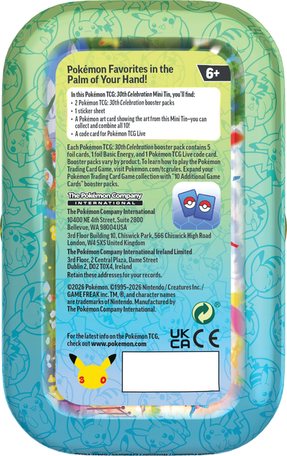 Pokémon 30th Anniversary Mini Tin (EN)