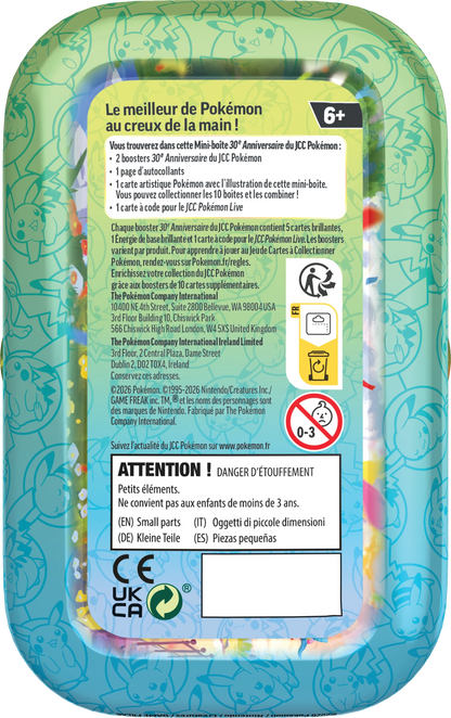 Pokémon 30th Anniversary Mini Tin (FR)