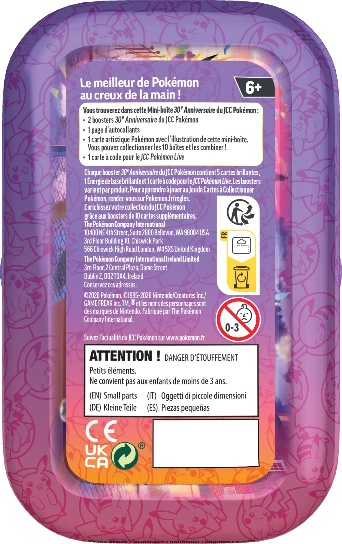Pokémon 30th Anniversary Mini Tin (FR)