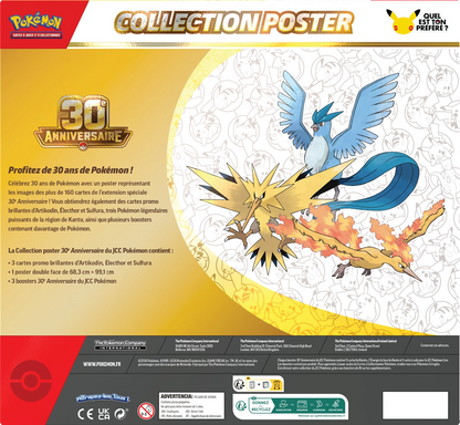 Pokémon 30th Anniversary Poster Collection (FR)