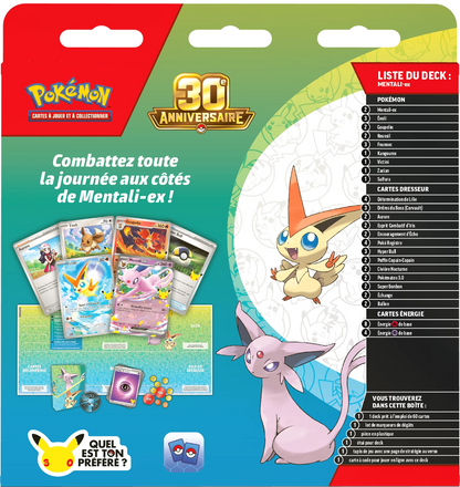 Pokémon 30th Celebration Battle Deck – Espeon ex (FR)