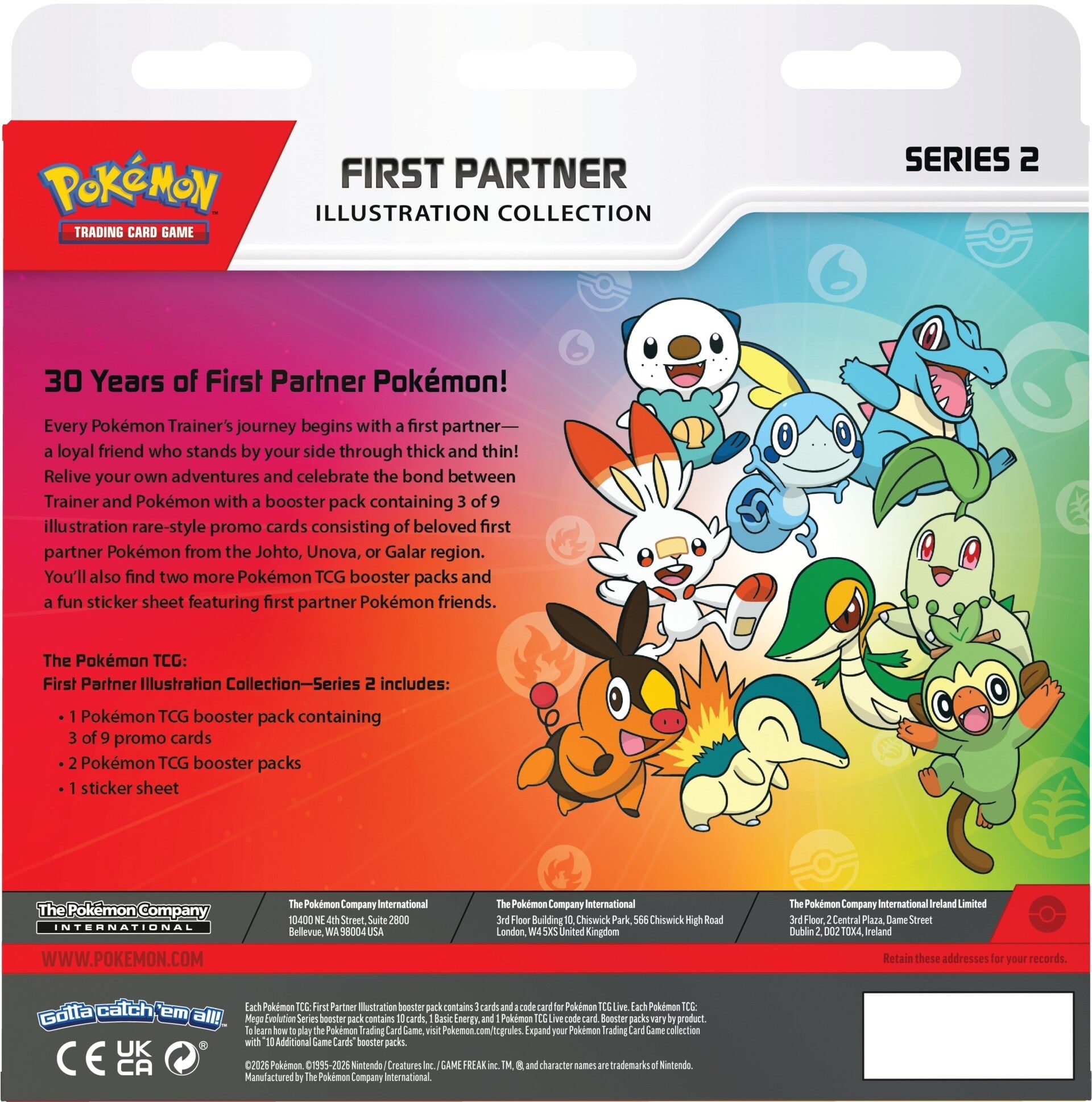 ポケモンカード First Partner 海外版　SERIES2 Pokémon First Partner Illustration Collection #2 | Pokécado