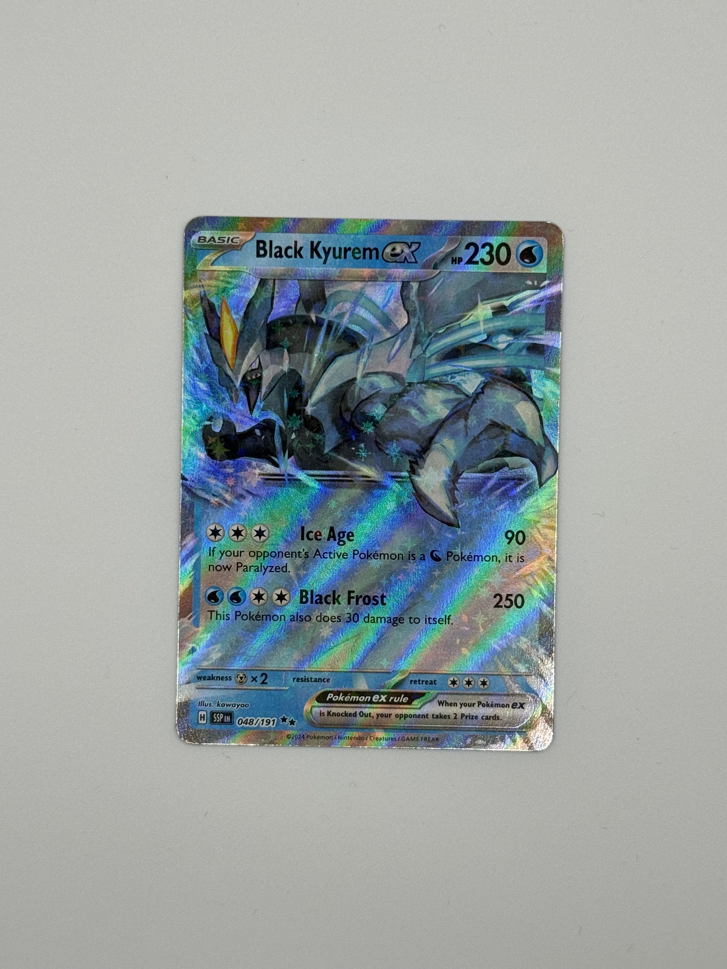 Black Kyurem EX – Double Rare Holo (048/191) | Surging Sparks 