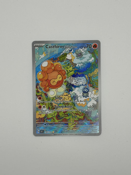 Castform Sunny Form – Illustration Rare (195/191) | Surging Sparks (EN)