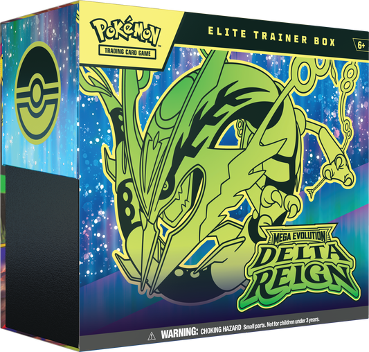 Pokémon Elite Trainer Box „Delta Reign“ mit grünem Drachen-Design
