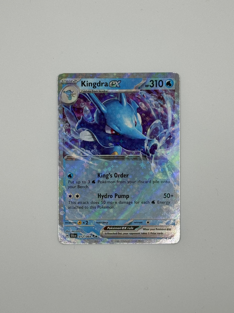 shiny kingdra pokemon card ex - (SVP 131) Scarlet & Violet Promo This stunning Kingdra is an homage to The Great Wave off Kanagawa by Hokusai. The artwork captures Kingdra commanding massive waves beneath From the HS Unleashed set Kingdra EX  Full-Art Secret