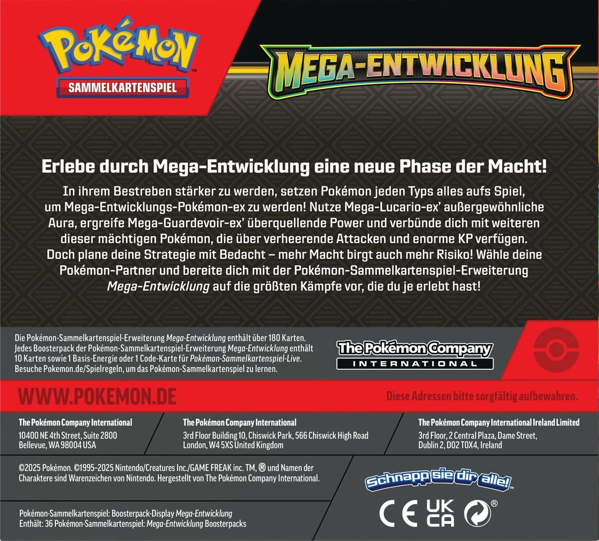 Pokémon Mega Evolution Booster Display (DE)