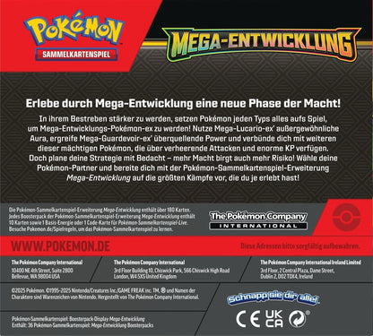 Pokémon Mega Evolution Booster Display (DE)